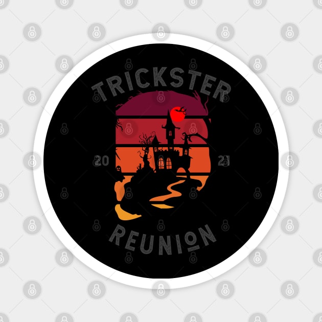 Trickster Reunion - Halloween Magnet by Oosters